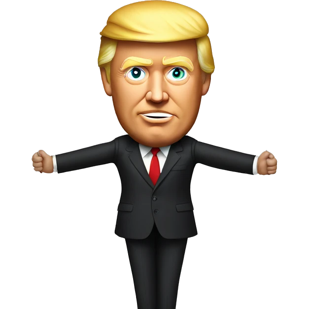  Donald Trump large body marionette emoji