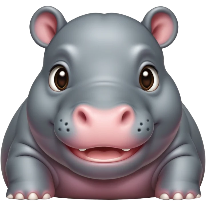 бегемотик с улыбкой emoji