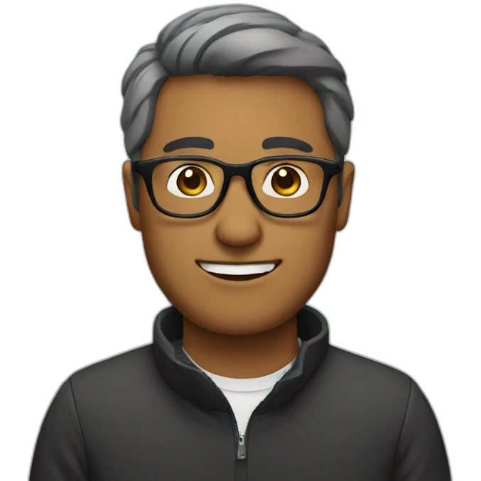 man with glasses emoji