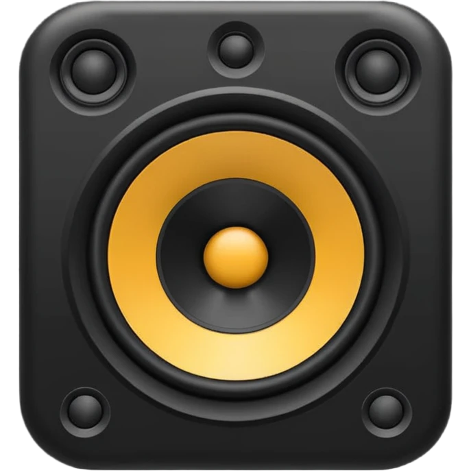 black speaker emoji