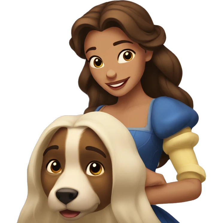 beauty and the beast belle emoji