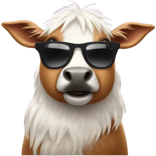 Farm animals in sunglasses  emoji