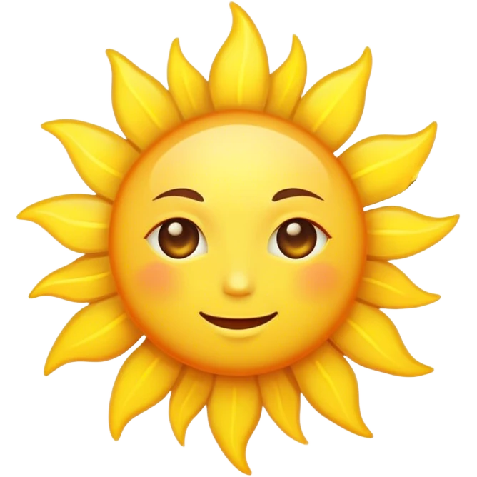 Good morning sun emoji