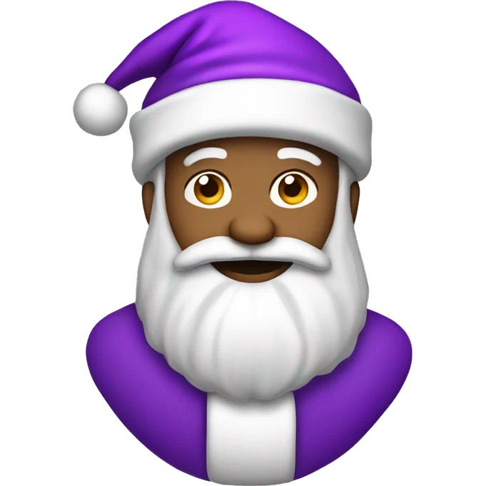 Santa claus with a purple hat emoji