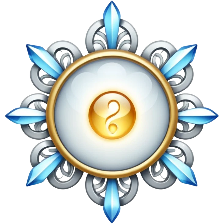 glitter white symbol of health emoji