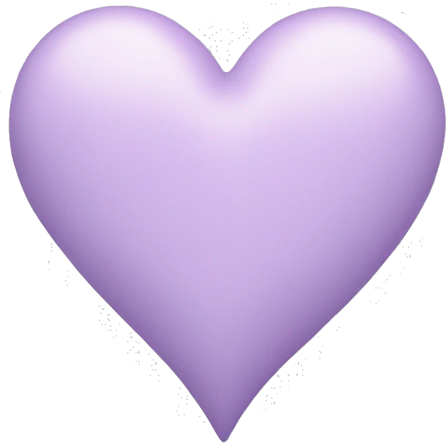 pastel lilac heart emoji