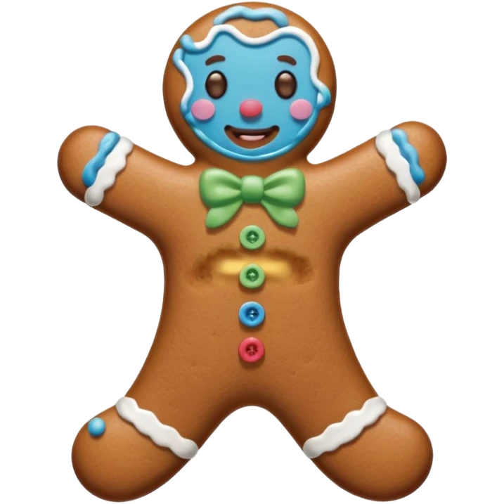 A gingerbread similar to the one on the cover of Melanie Martinez's song "Gingerbread Man". emoji