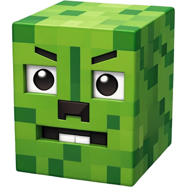 a creeper from the game Minecraft emoji