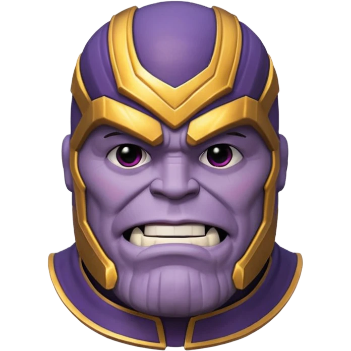 make a funny 3d thanos  emoji