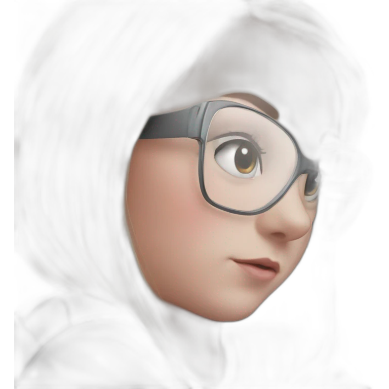 cute girl resting and smiling emoji