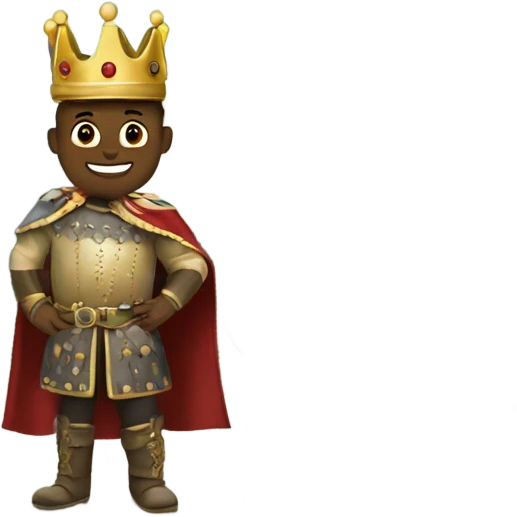 king in front of a castle emoji