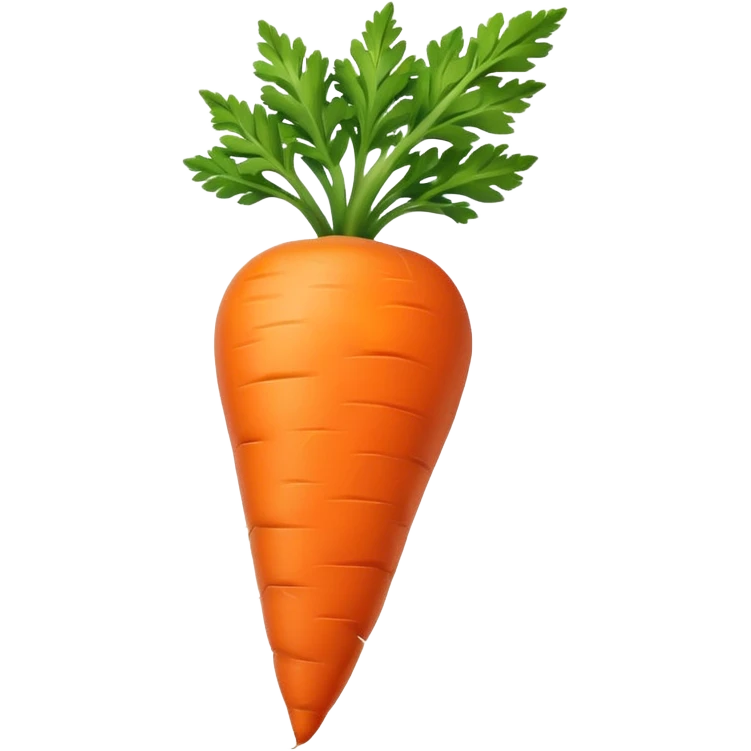 Carrot with green top emoji