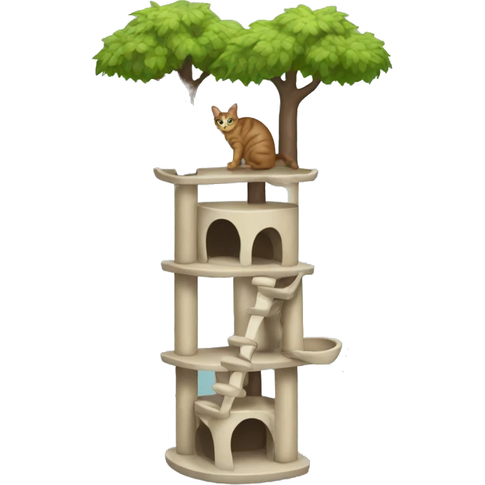Cat tree tower emoji