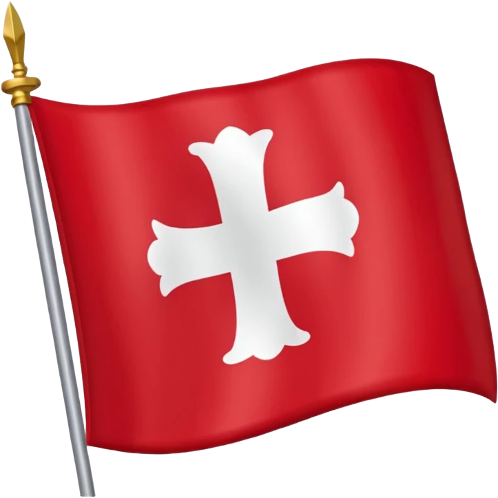 Le drapeau savoyard est de format rectangulaire. Il a un fond rouge légèrement plus foncé que le drapeau de la suisse, et une croix centrée atteignant les bords du drapeau. emoji