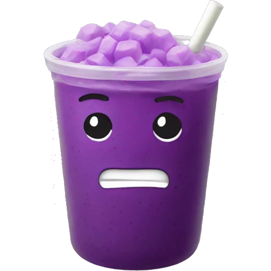  purple sweet potato flavored boba emoji