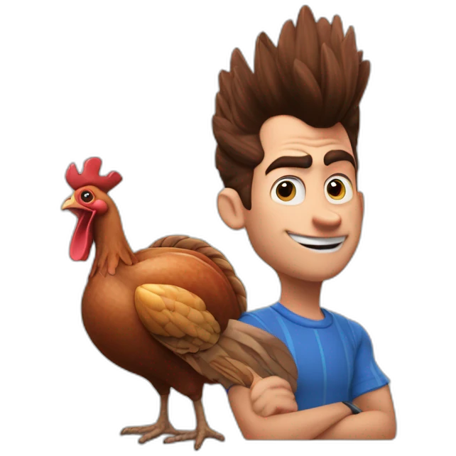 jimmy neutron with a turkey emoji