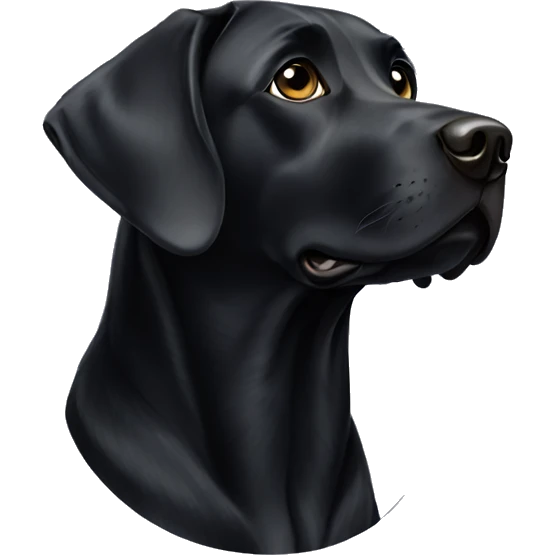 Black labrador emoji