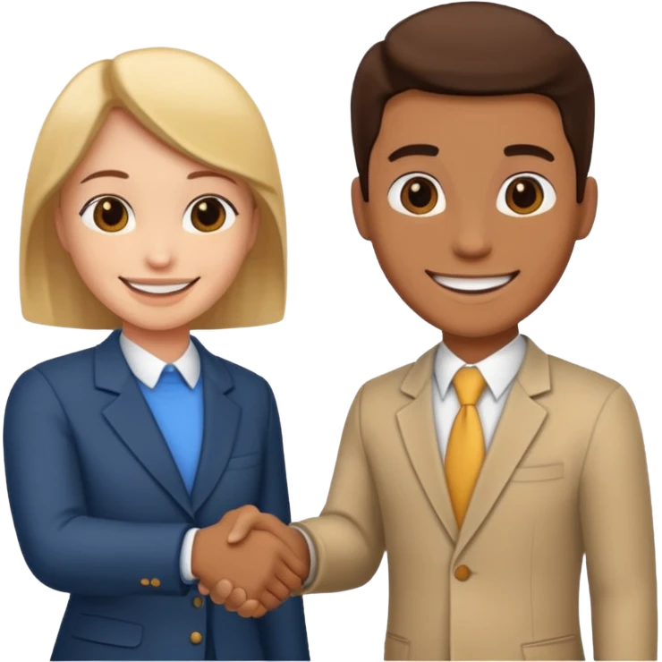 Dos personas dandose la mano  emoji