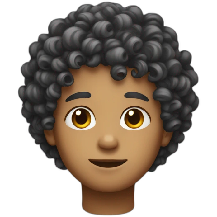 curly boy emoji