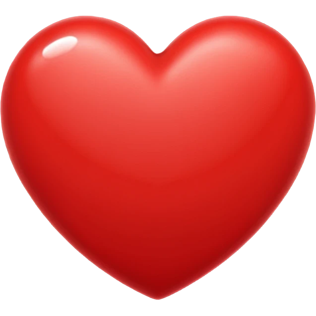 Love heart red emoji Facebook emoji