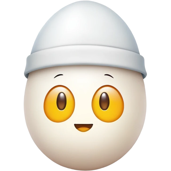 Egg with hat emoji