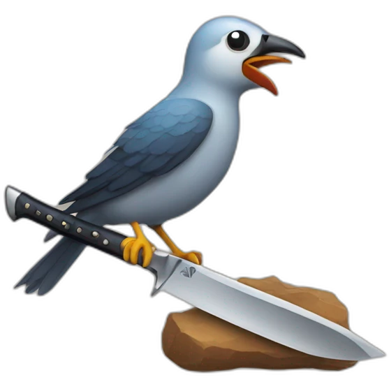 bird knife emoji