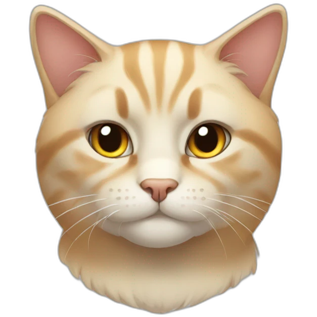 A buff cat emoji