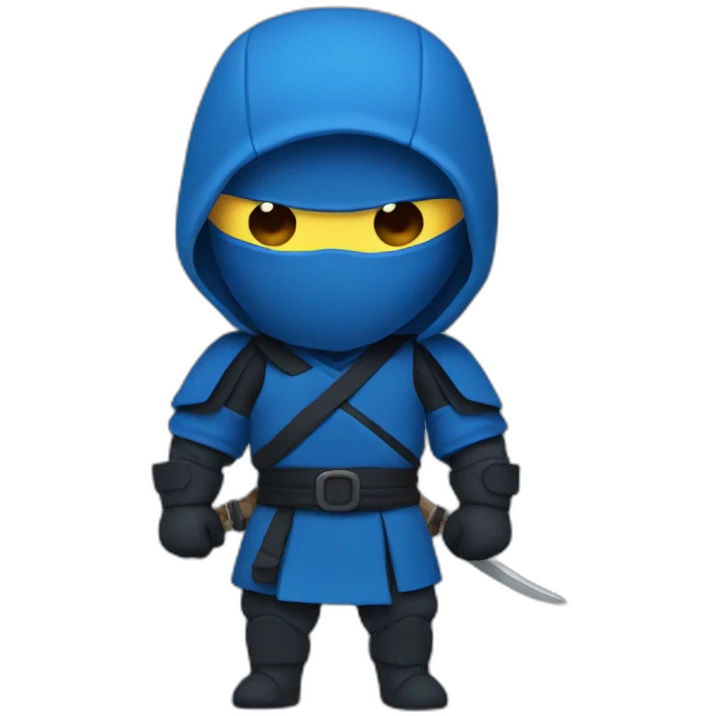 dead blue ninja emoji