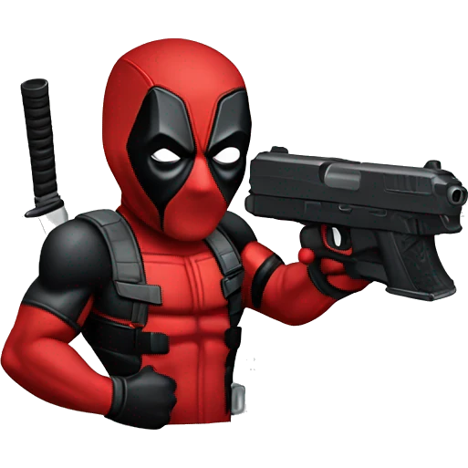Deadpool Guns emoji