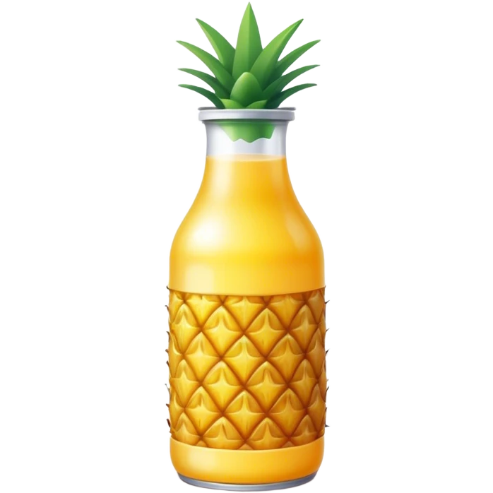 Pineapple juice bottle emoji