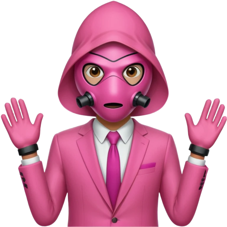 squid game pink suit triangle emoji