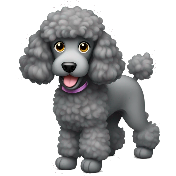 Big Gray Poodle  emoji