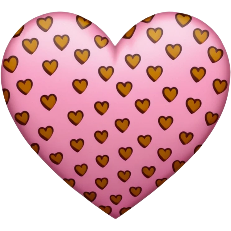 heart emoji with cheetah print  emoji