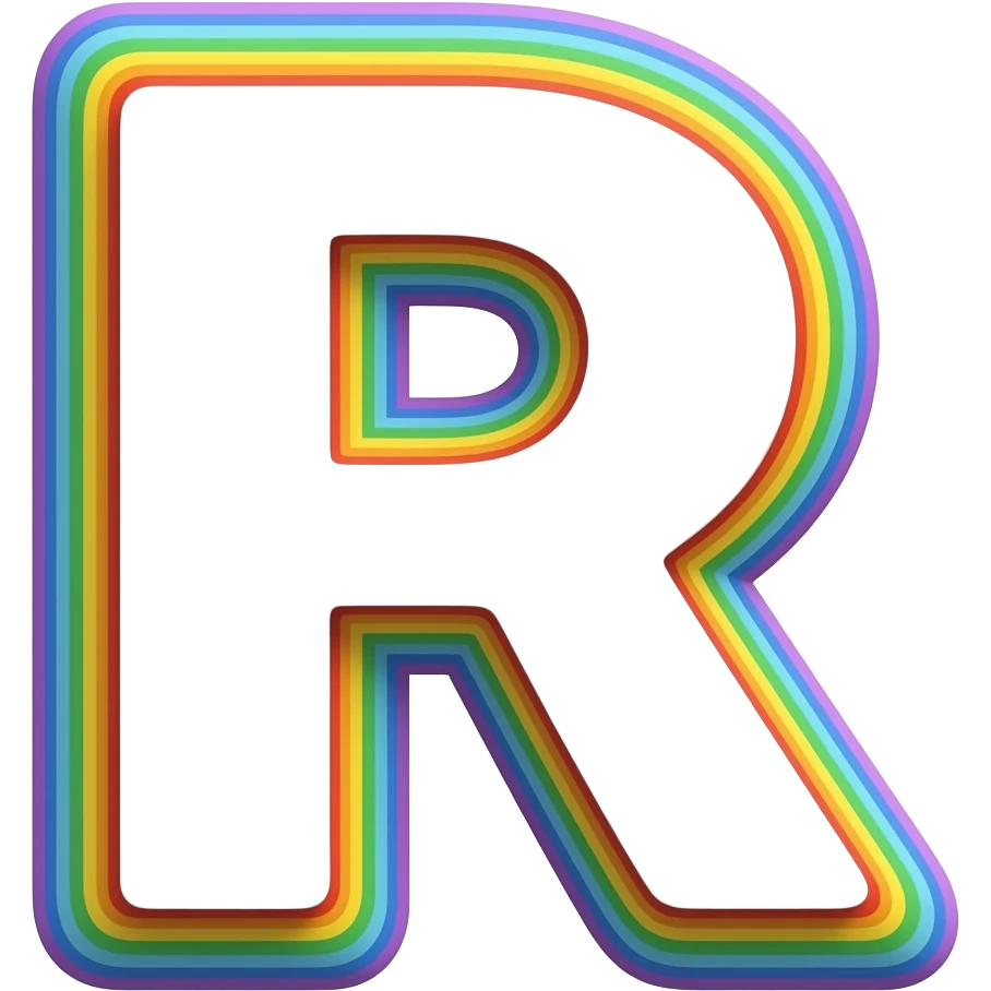 name "Tara " in crisp white typography lettering, each color of the rainbow as a border outlined around each letter, isolated, 3d rendering, no emoji icons no emoji faces and must have no human figures emoji