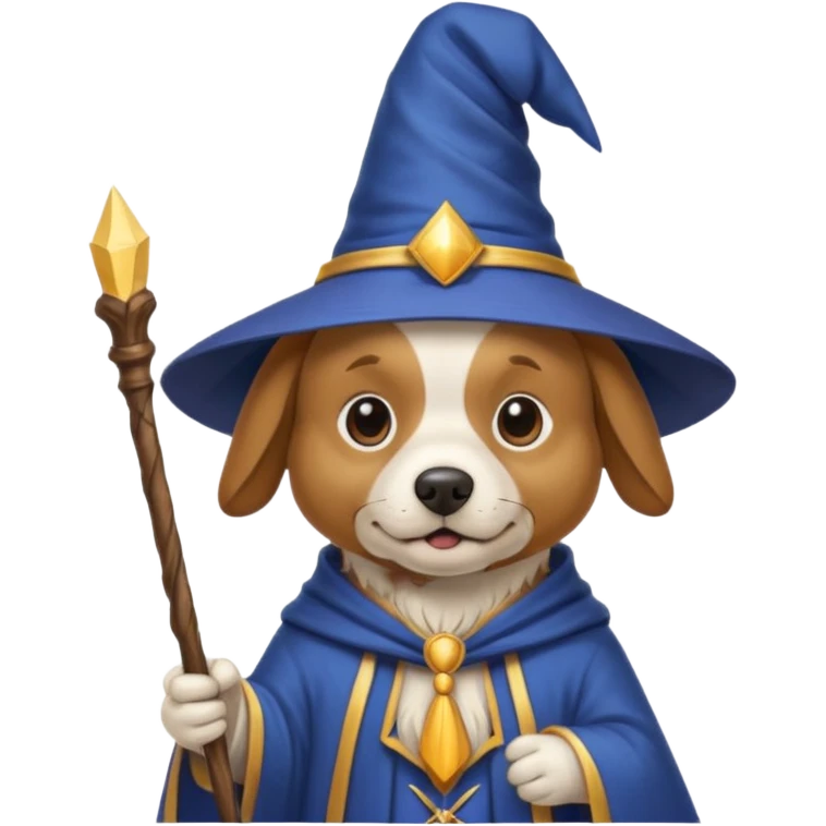 Dog wizard emoji