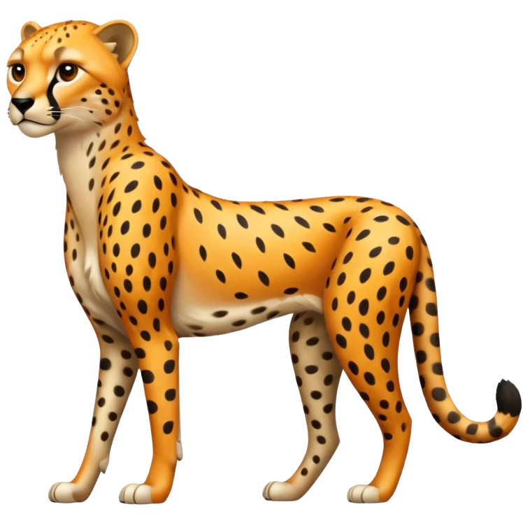 Emoji de un chita de cuerpo completo emoji