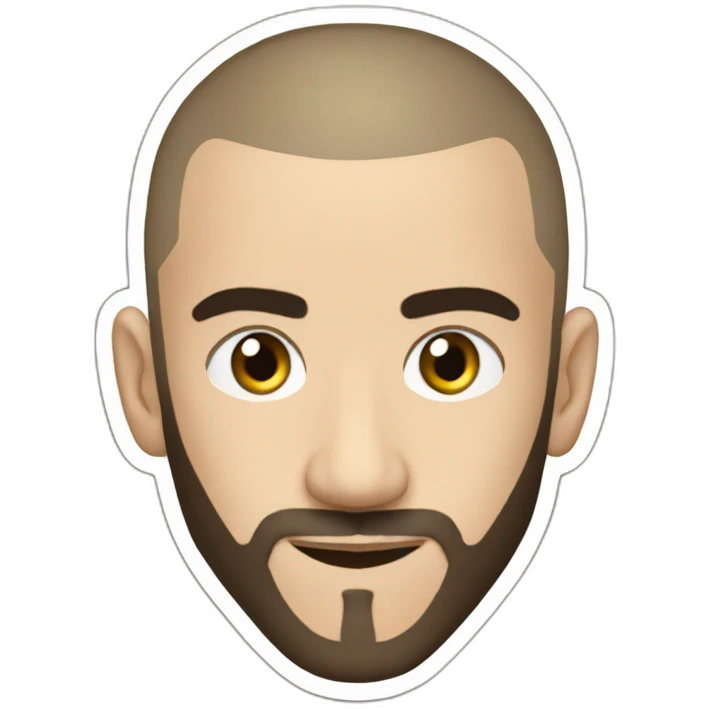 Karim Benzema with Buzzcut emoji