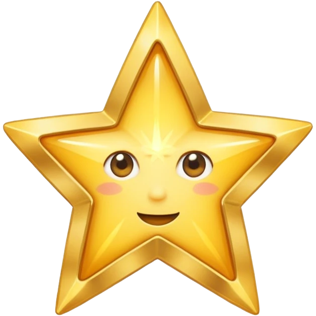 A star looking in the mirrow showing its reflection emoji