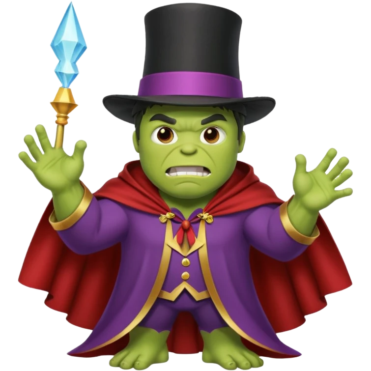 hulk fazendo magica  magico emoji