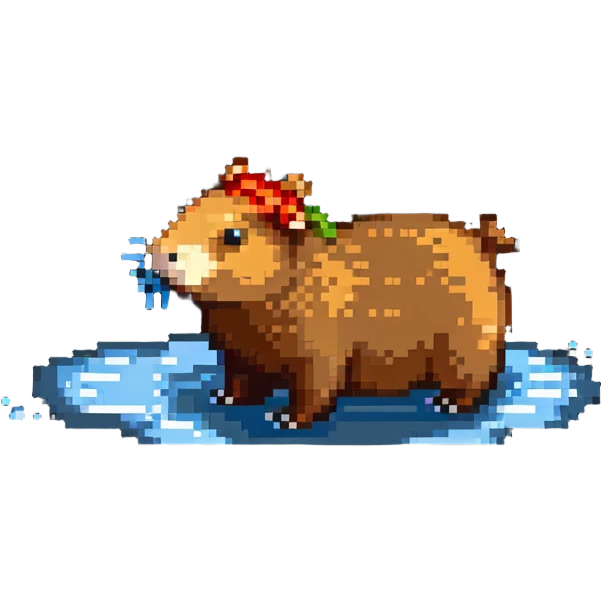 capybara floating in space emoji