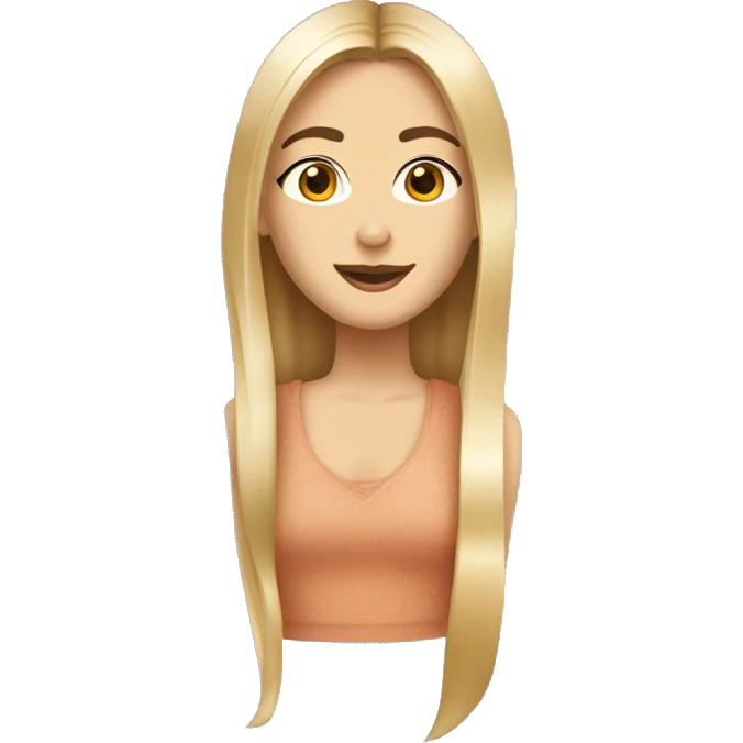 Femme au chaux boucle blond avec une fille aux cheveux lisse long brune  emoji