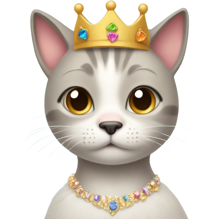 princess cat sobbing emoji