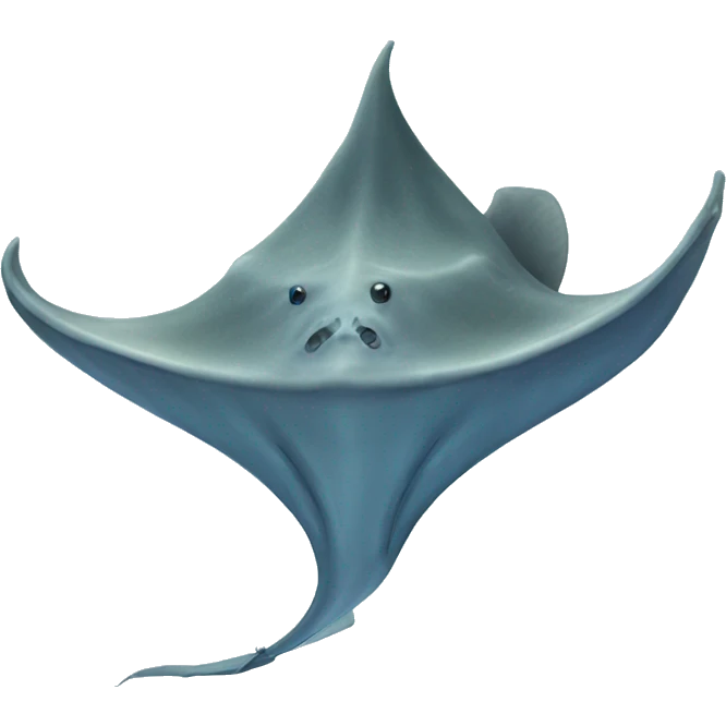 stingray fish next to foot emoji