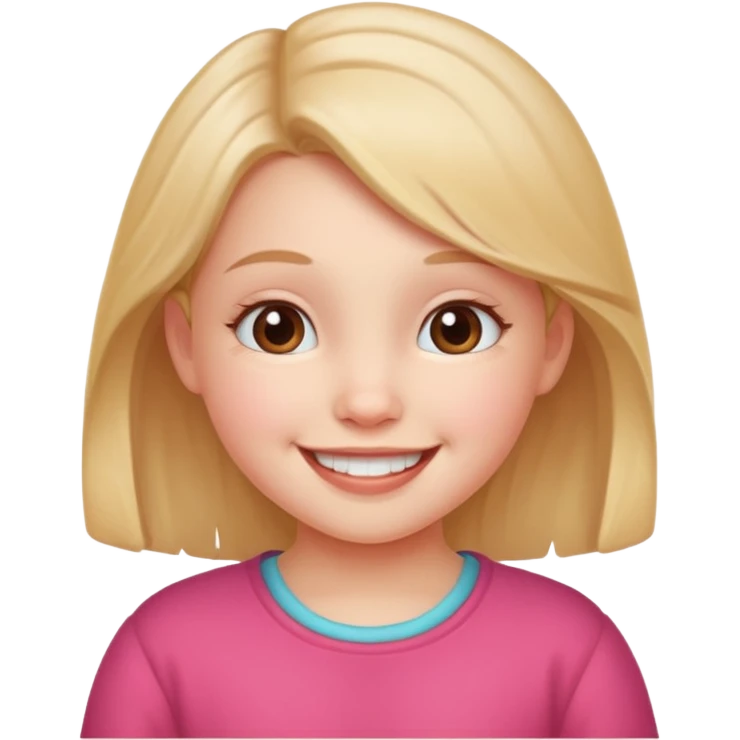  A cute little girl  emoji