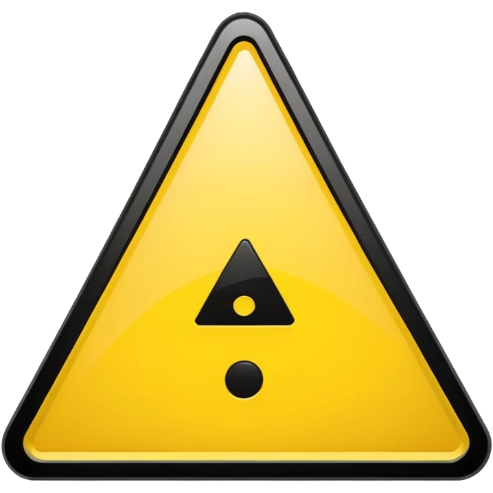 panneau danger emoji