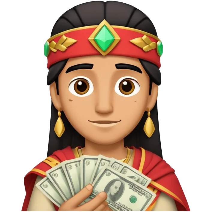 kuzco holding money emoji