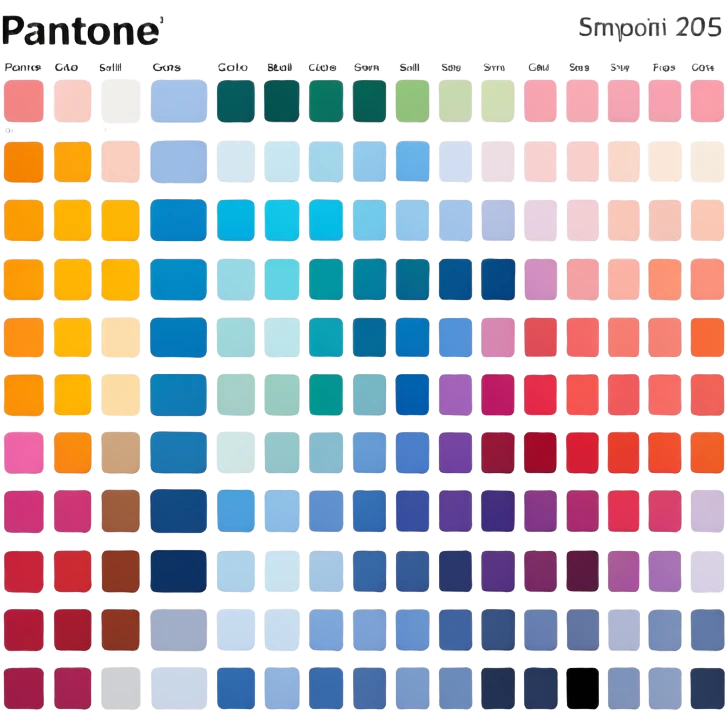 pantone color palete sample  emoji