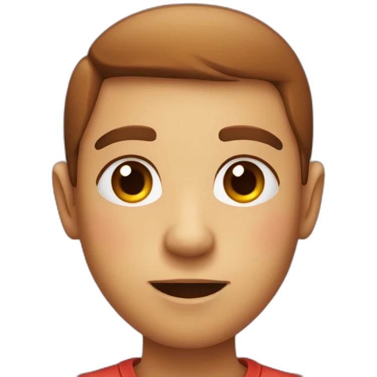 a face with reddened cheeks emoji