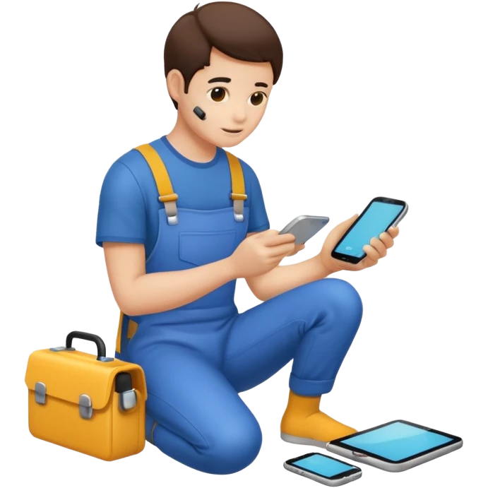 repairing an electronic device full body emoji