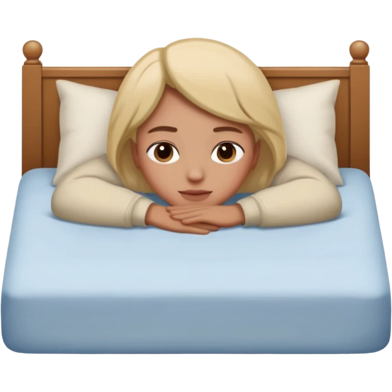 relaxing on bed emoji